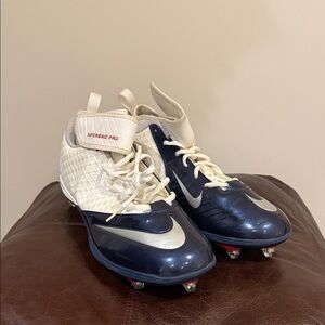 Nike SuperBad Pro Cleats - Navy, White & Silver
